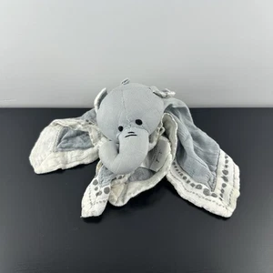 Aden & Anais Lovey Security Blanket Elephant Grey Muslin Polka Dot Trim Ears 15” - Bild 1 von 5