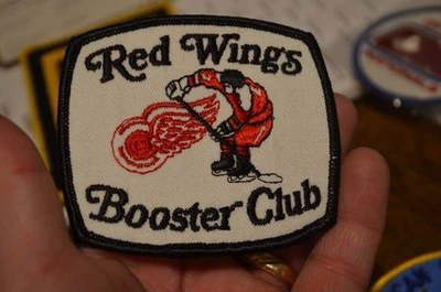 Vintage Detroit Red Wings Booster Club Patch - New - Image 1 of 2