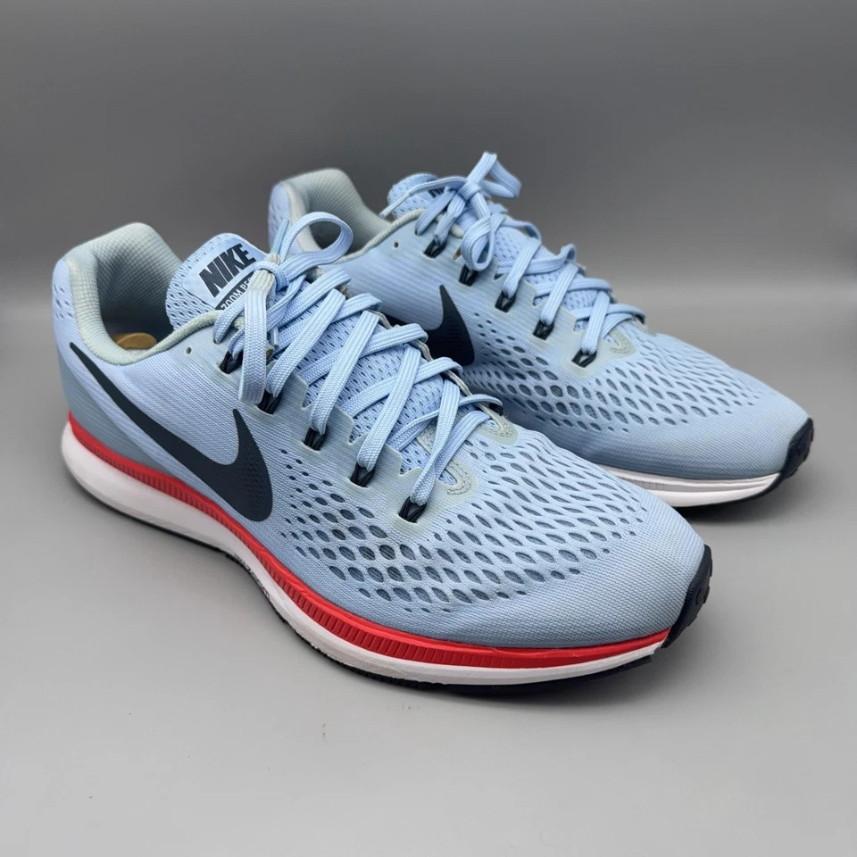 Nike Air Zoom Pegasus 34 Zapatos Tenis Para Hombre Talla 12 Azul Rojo Correr 880555-404 Foto 1 de 4