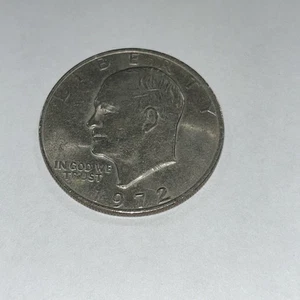 1972 Eisenhower Silver Dollar - Picture 1 of 5