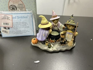 2003 Cherished Teddies GISELLE, GERTRUDE & GLENDA - bubble bubble toil & trouble - Picture 1 of 4