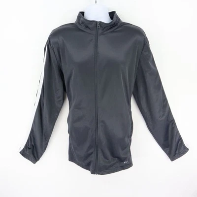 Chaqueta deportiva Pro Player cremallera completa para hombre XL gris brillante 100 % poliéster bolsillos Foto 1 de 4