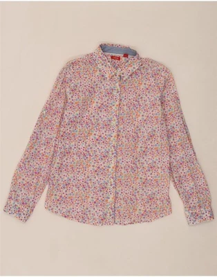 IZOD Womens Shirt UK 16 Large Multicoloured Floral Cotton CN07 - Image 1 of 3