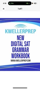 Kweller Prep Digital SAT Grammar Workbook BRAND NEW - Picture 1 of 3