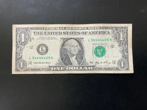 2006 $1 DOLLAR BILL L94444409K 5-of-a-kind together. - Picture 1 of 4