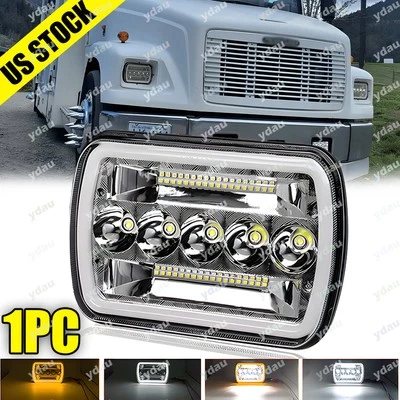 Faro LED DRL apto para Freightliner FL50 FL60 FL70 FL80 MT35 MT45 7x6"" 5x7 Foto 1 de 4