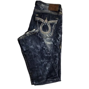 Big Star Vintage Sweet Skinny Damen Denim Jeans 30R Low Rise Strass Stretch - Bild 1 von 9