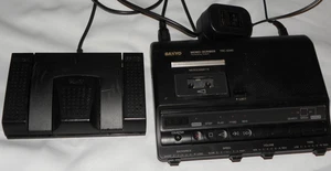 Sanyo Memo-Scriber TRC-6040 Transkriptionssystem Mikrokassette mit Kabel & Pedal - Bild 1 von 4