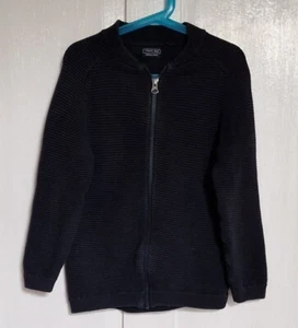 Next Boys Zip Up Hoodie Age 8 Years Sweater Navy Blue - Picture 1 of 8