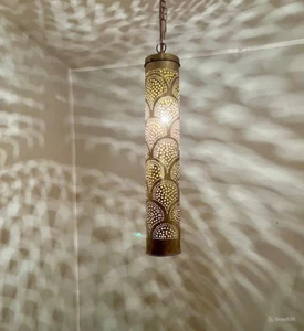 Lampada a sospensione marocchina ottone, lampada marocchina, lampada a sospensione lampada da soffitto marocchina - Foto 1 di 4