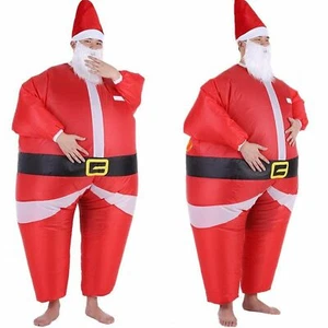 Inflatable 200cm Santa Christmas Costume Cosplay Xmas Fancy Dress Suit Party AU - Picture 1 of 17