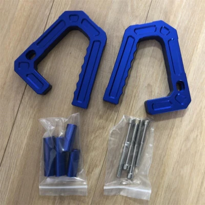 Manijas de agarre delanteras de aluminio azul manijas de agarre barra aptas para Jeep Wrangler JK 07-18 Foto 1 de 4