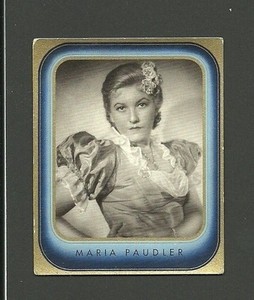 Maria Paudler #12 1930s Movie Film Star Collector Card Germany