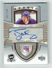 05-06 UD Upper Deck The Cup  Ryan Hollweg  /249  Rookie  Auto