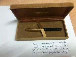 Stylo plume WATERMAN FLASH LADY Plume or et capuchon pl or fountain pen & box
