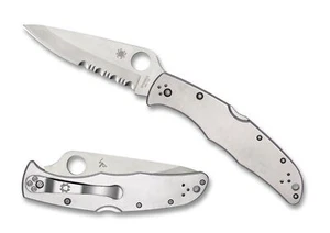 Spyderco Endura 4 Knife C10PS Combo Edge VG-10 Blade Stainless Steel Handle - Picture 1 of 3