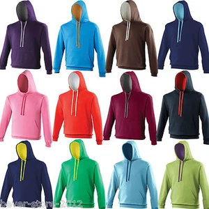 Suéter con capucha de contraste unisex suéter con capucha sudadera suéter capucha S - 5XL - Imagen 1 de 17