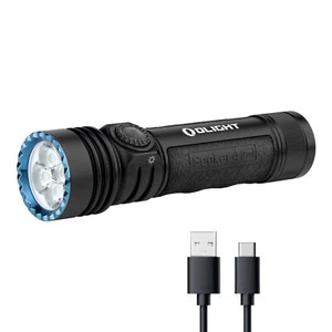 Olight Seeker 4 Pro CW 4600 Lumen Rechargeable Flashlight - Picture 1 of 11
