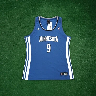 Ricky Rubio Adidas Minnesota Timberwolves Official Away Blue Women's Jersey - Image 1 of 4