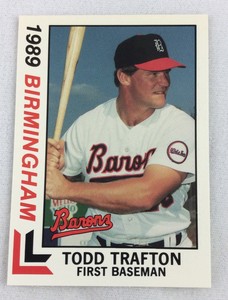 1989 Birmingham Barons - Southen League BEST Baseball Card - Todd Trafton