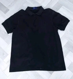 ORIGINAL HERREN,S Fred Perry T-Shirt Large UK TENNIS/POLO/SCHWARZ 100% Baumwolle - Bild 1 von 5