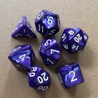 TRPG-Spiele Dungeons & Dragons D4-D20 Multi-seitig Lila würfelt M8U9 Lava X3E5
