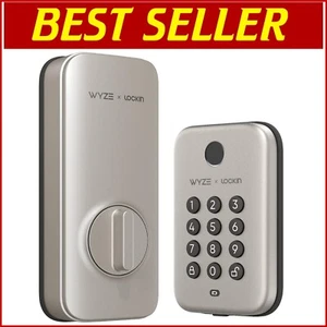 Fingerprint Keyless Entry Smart Deadbolt with Bluetooth - Satin Nickel Finish - Picture 1 of 8