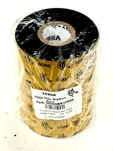 NEW Zebra Technologies 6000 Wax Ribbon 06000BK10245 - Picture 1 of 4