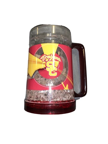 USC Trojans ice crystal plastic Freezer Fun Mug Cover
