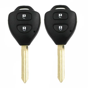 2Pcs For Corolla Toyota Hilux Rav4 Corolla Smart Key Case Shell Fob 2 Buttons - Picture 1 of 4