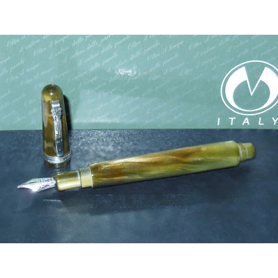 Nuevo/OS* Pluma Estilográfica Marlen Marc Chagall Verde/Plata Esterlina Oro 18K B Nuevo en Caja Foto 1 de 4