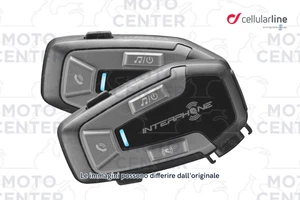 COPPIA INTERFONO CELLULAR LINE INTERPHONE U-COM 6R CASCO MOTO SCOOTER