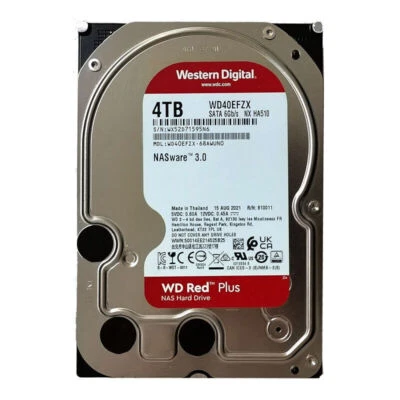 For Western Digital Red 4TB WD40EFZX 5400RPM 3.5"128MB SATA 6Gb/s Hard DiskDrive - Image 1 of 4