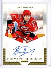 2010-11 Panini Luxury Suite Zach Boychuk ZB Private Signings Auto Hurricanes