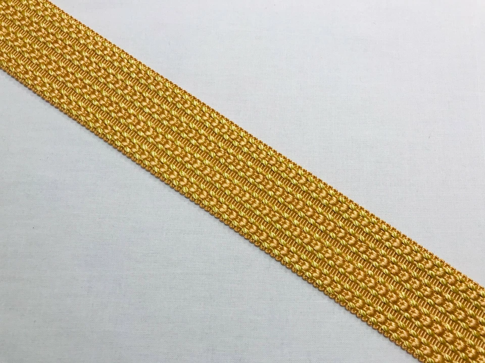 SCALAMANDRE SALMON FRENCH PASSEMENTERIE SILK GALON FLAT BRAID TRIM FRINGE - Image 1 of 1