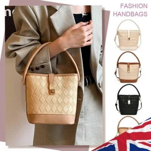 Women Top-Handle Handbag PU Leather Versatile Tote Handbag Female Dating Bag - Picture 1 of 23