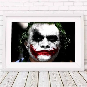 500492 THE JOKER - DC Heath Ledger *** 24x18 WANDDRUCK POSTER - Bild 1 von 7
