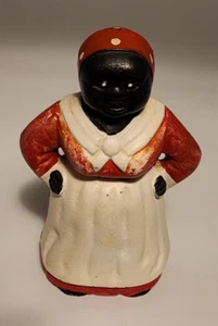 Antique/Vintage Cast Iron Coin Bank Roughly 7 3/4" Tall - Picture 1 of 23