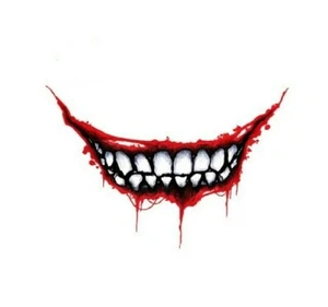 Choose Size CREEPY SMILE Sticker Decal For Car/Truck, Bike, Locker, Windows more - Picture 1 of 2