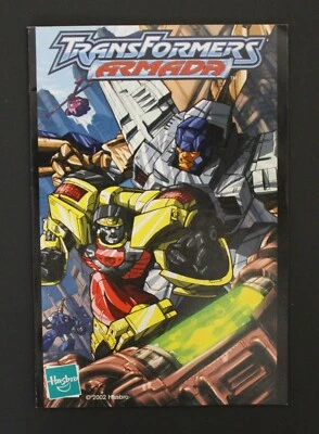 2002 Hasbro TRANSFORMERS ARMADA 6" x 4" EUROPEAN MINI-COMIC & CATALOG New - Image 1 of 4