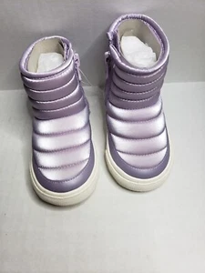 Toddler Girls' Ainsley Zipper Slip-On Booties Purple - Cat & Jack - SIZE 5 - Picture 1 of 6