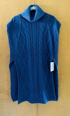 Blue Poncho  Lightweight Size XL - NWT - Image 1 of 4