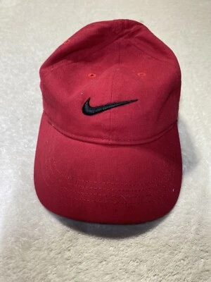 Youth Nike Red with Black Swoosh Adjustable Hat  - Image 1 of 4