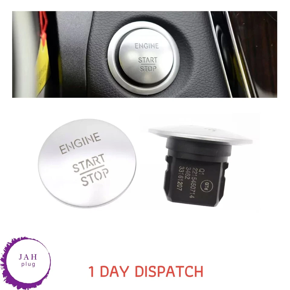 ENGINE KEYLESS GO PUSH TO START STOP SWITCH BUTTON FOR MERCEDES BENZ A2215450714 - Image 1 of 4
