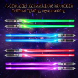 LIGHTSABER CHOPSTICKS One Pair Reusable LED Glowing Fun Gift! (Choose Color) - Picture 1 of 9