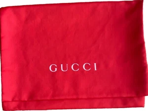 Envelope Style Authentic Gucci Red Dust Bag 7.5"H In x 10.5"L In - Picture 1 of 4
