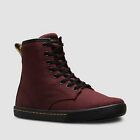 Dr. Marten Women Maroon Casual Canvas Lace Up Boots Size 7