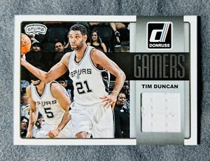 2014 Donruss Duncan Game Worn Used Authentic Jersey 14-15 NBA Basketball Card - Picture 1 of 2