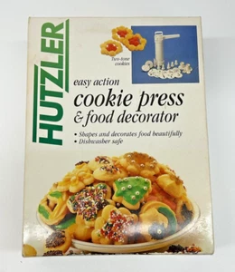Hutzler Easy Action Cookie Press & Food Decorator 23 Piece Set Holiday - Picture 1 of 8
