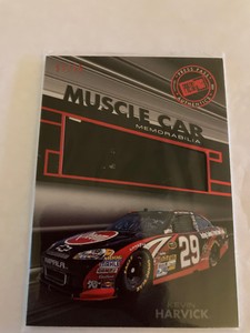 Press Pass Harvick Redline Muscle Car 2012 Black Race Used Sheet Metal SN:57/75